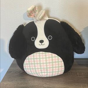 Squishmallow Nathaniel Cocker Spaniel Dog, Bunny Ears, Easter Plush 14”